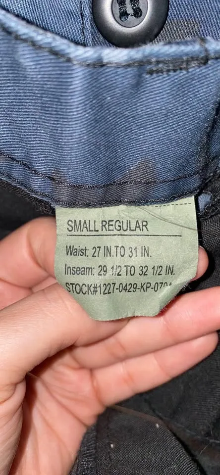 Army blue cargos unisex pants image indicator(3)