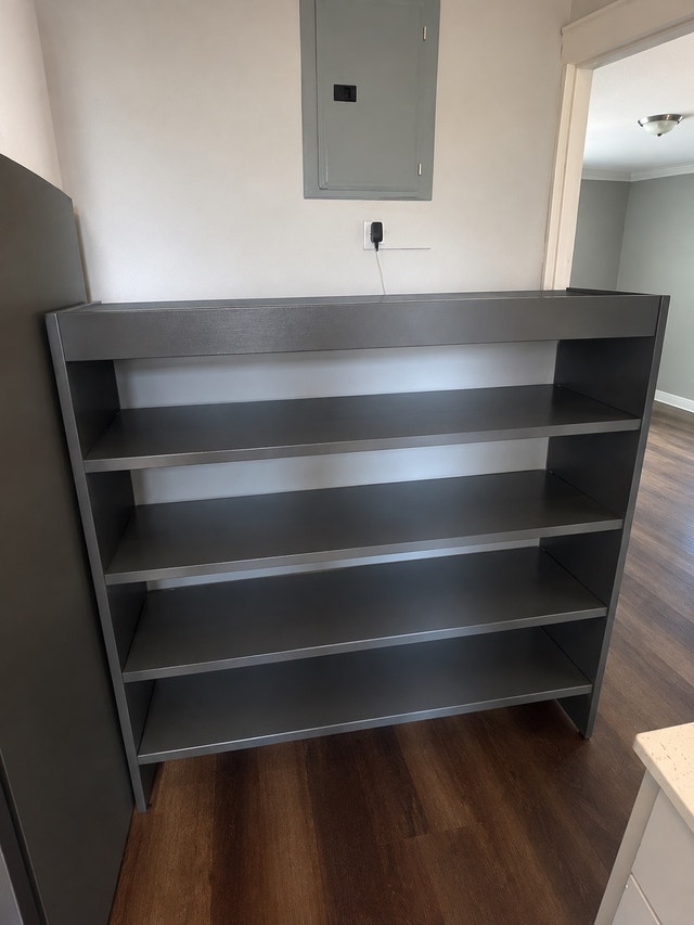 IKEA Metal Shelving Unit – 4-Tier – Dark Grey/Black