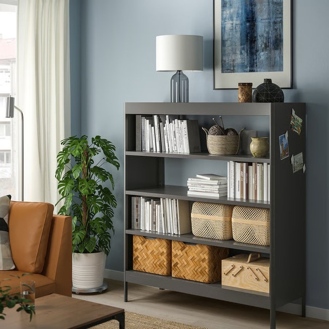 IKEA Metal Shelving Unit – 4-Tier – Dark Grey/Black - photo 5