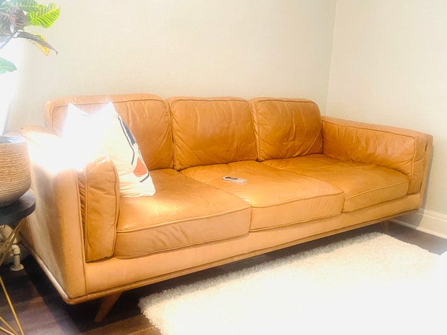 Article Timber 90” Leather Sofa – $950 OBO
