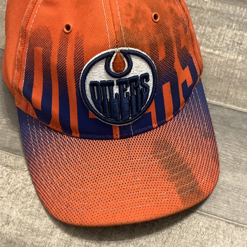 Oilers NHL Zephyr Orange Blue Youth Snapback Cap