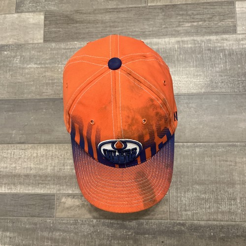 Oilers NHL Zephyr Orange Blue Youth Snapback Cap - photo 2