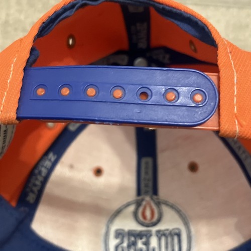 Oilers NHL Zephyr Orange Blue Youth Snapback Cap - photo 3