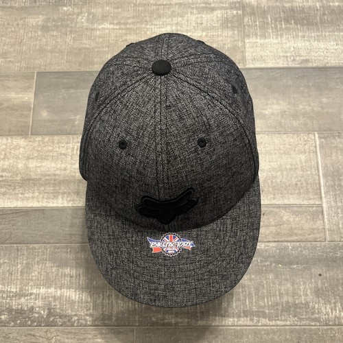 Fox Racing Dark Gray And Black 210 Fitted Cap 6 7/8 - 7 1/4
