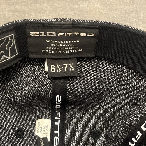 Fox Racing Dark Gray And Black 210 Fitted Cap 6 7/8 - 7 1/4 - photo 3