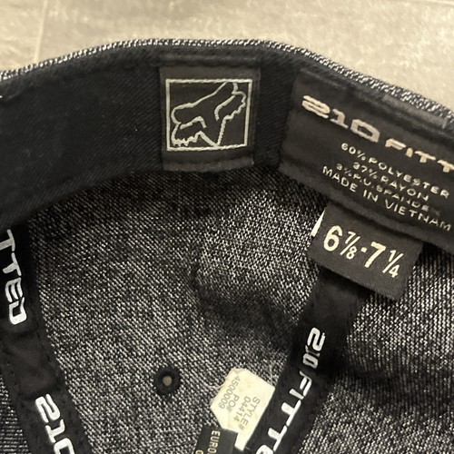 Fox Racing Dark Gray And Black 210 Fitted Cap 6 7/8 - 7 1/4 - photo 4