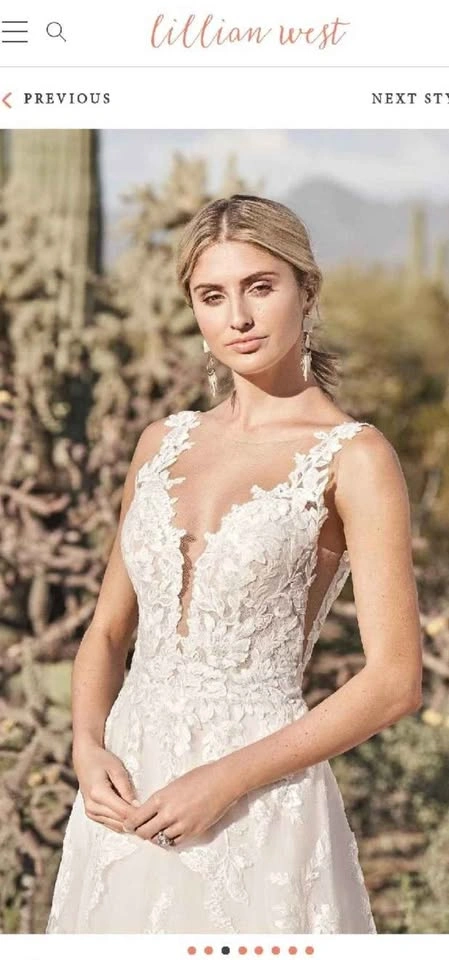 Lillian West 66163 Wedding Dress – Size 12 - photo 2