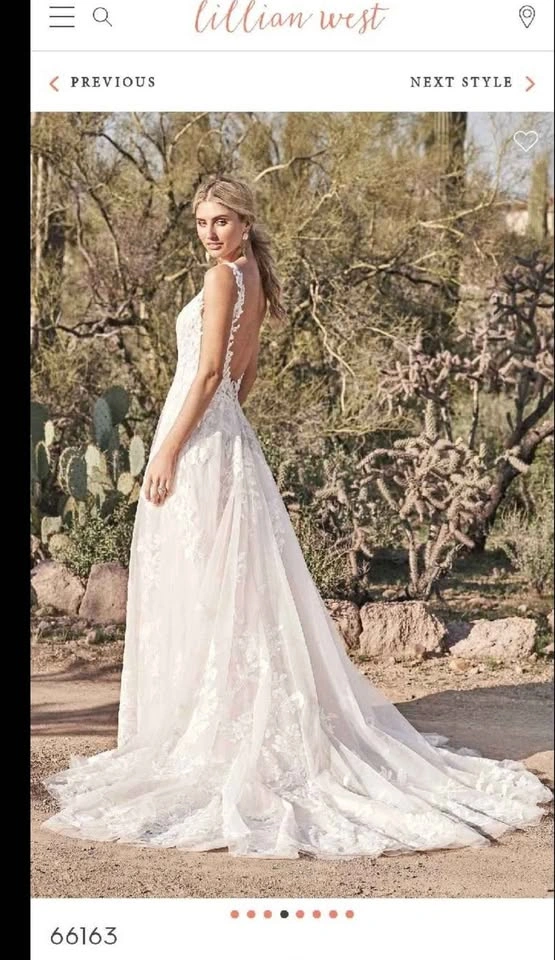 Lillian West 66163 Wedding Dress – Size 12 - photo 3