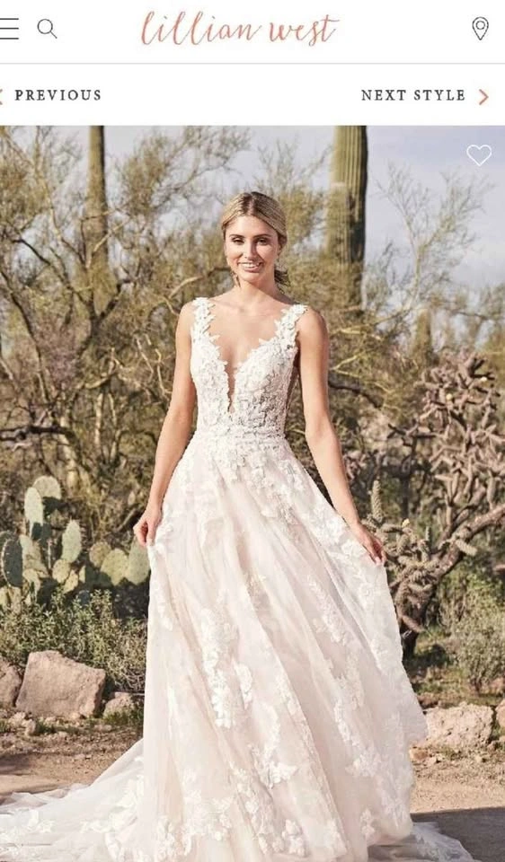 Lillian West 66163 Wedding Dress – Size 12 - photo 4