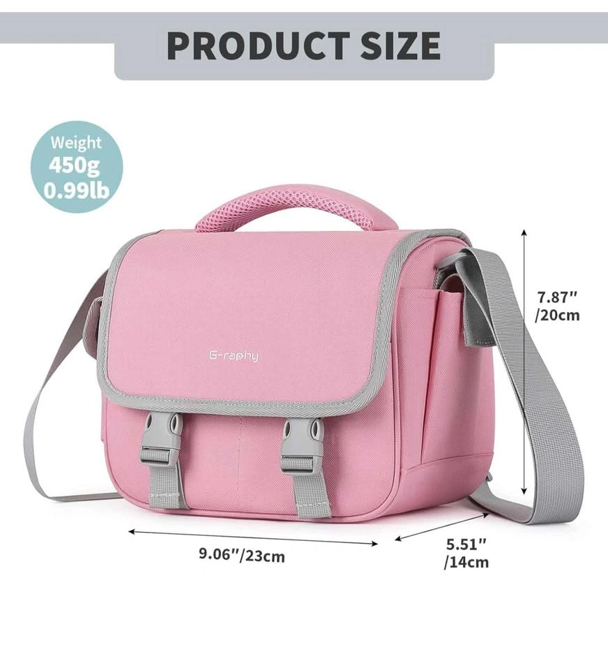 G-raphy Pink DSLR SLR Camera Bag - photo 3