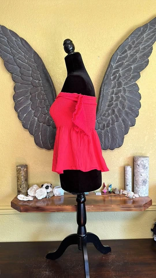 SWS Crop Top With Offset Sleeves - photo 4