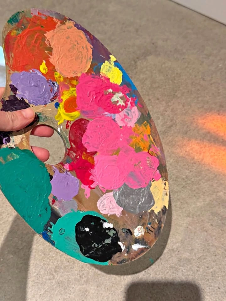 Wooden Artist Paint Palette