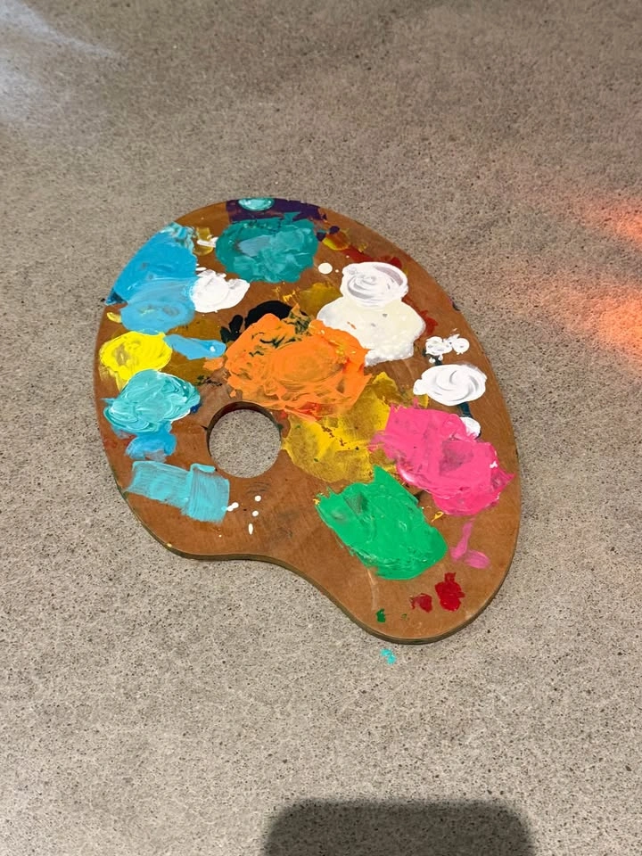 Wooden Artist Paint Palette - photo 2