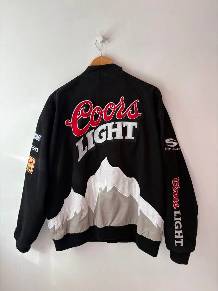 Vintage Jeff Hamilton Coors Light NASCAR Racing Jacket – Size L - photo 2