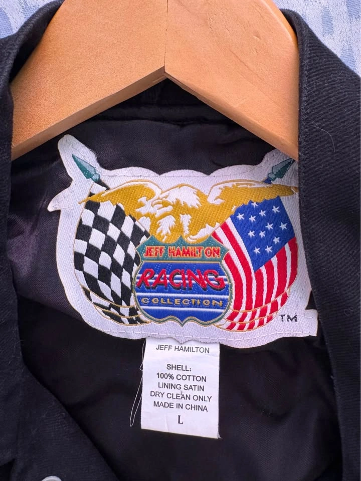 Vintage Jeff Hamilton Coors Light NASCAR Racing Jacket – Size L - photo 3