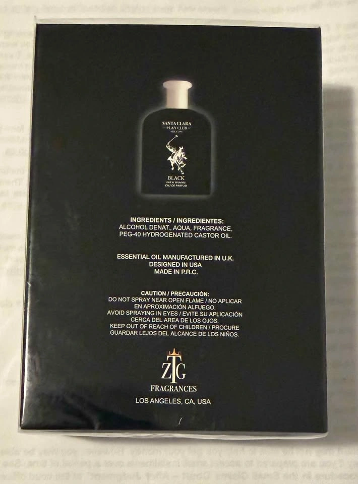 Santa Clara Play Club Black Eau de Parfum 100ml - New & Sealed - photo 2
