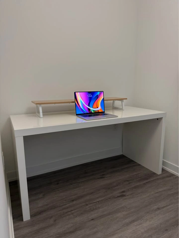 IKEA Malm Desk with Monitor Riser - photo 5