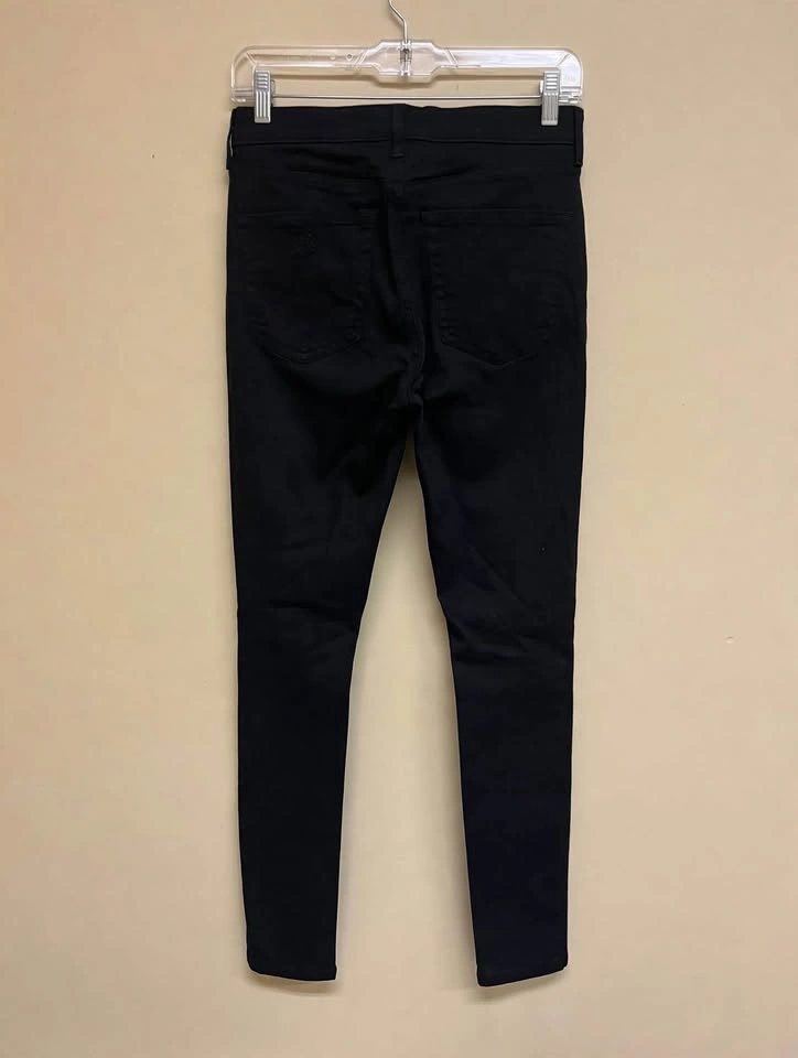 Topshop Moto Jamie Black Ripped Skinny Jeans – W30 L32 - photo 3