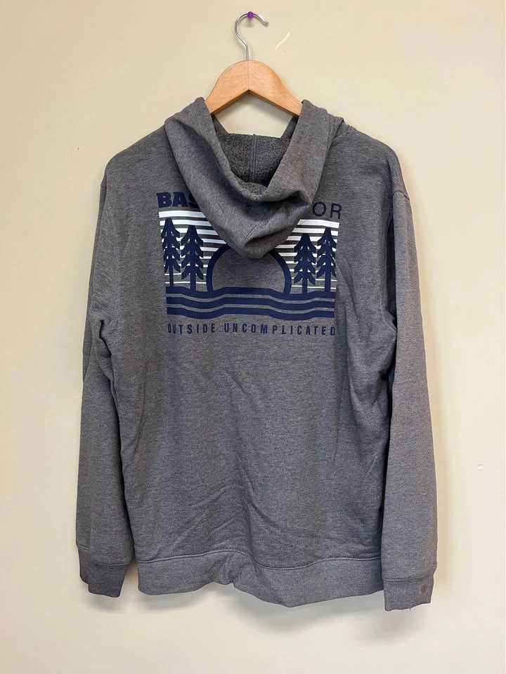 Bass Outdoor Grey Graphic Hoodie- Size L - photo 3