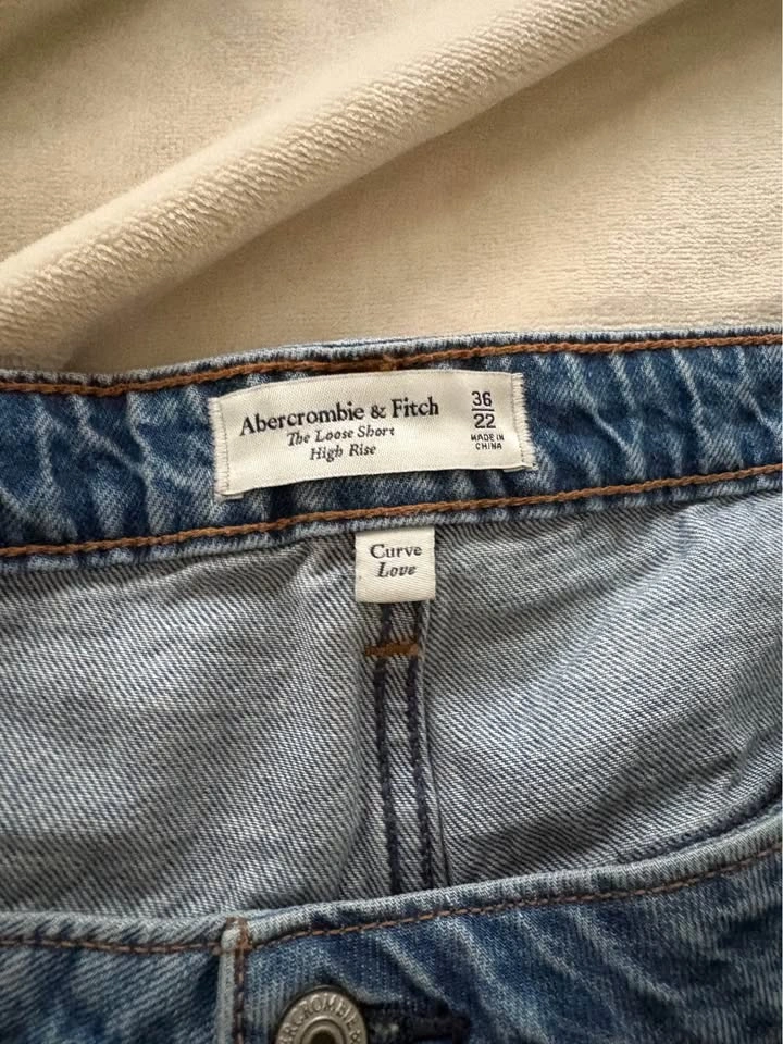 Abercrombie & Fitch Curve Love High Rise Loose Shorts Size 22 - photo 2