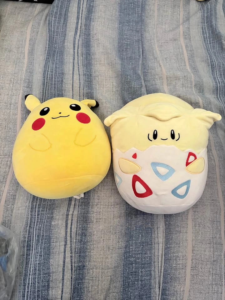 Pokémon Squishmallow Pikachu and Togepi