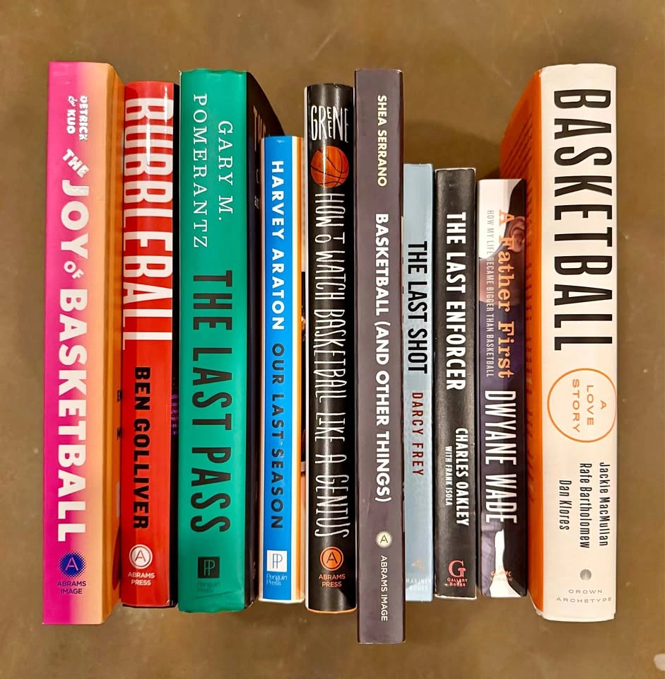 Set of 10 NBA/basketball books
