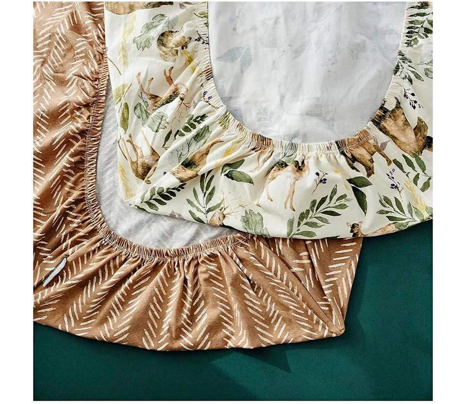 Pobi Baby Pack N Play Sheets, 2 Pack (Wildlife)
