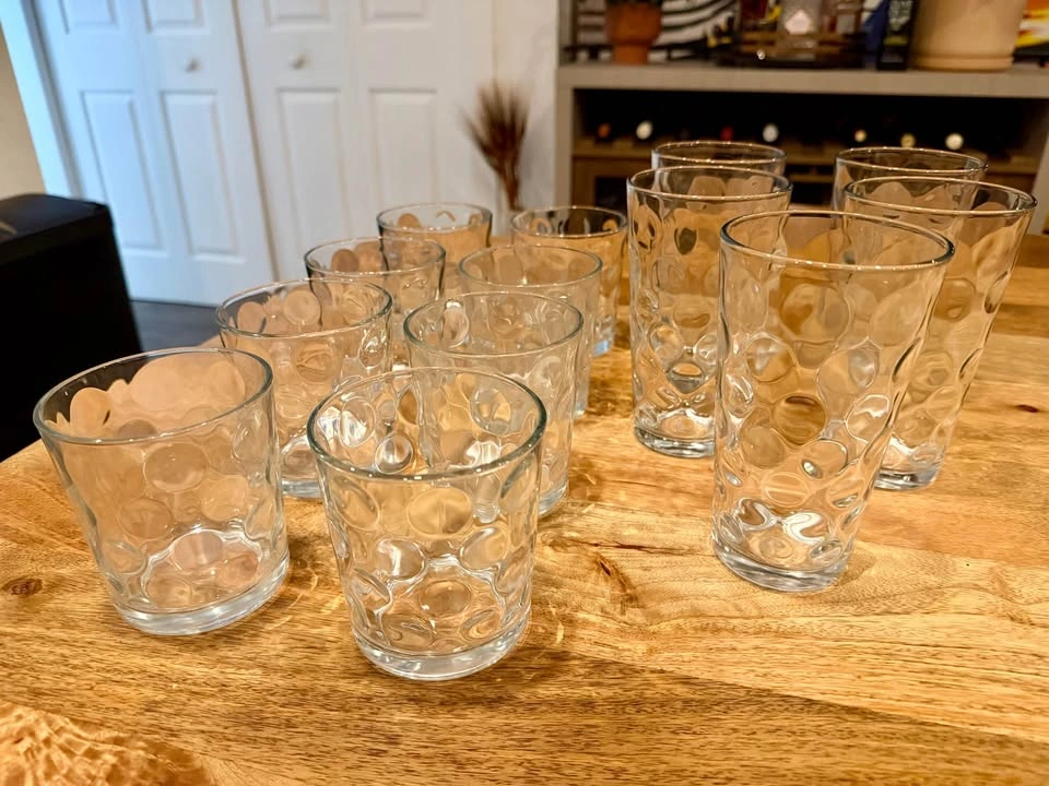 Set of 13 textured glasses - photo 2
