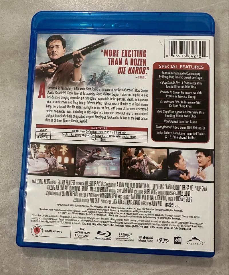 Hard Boiled – John Woo – Dragon Dynasty Ultimate Edition Blu-ray - photo 2