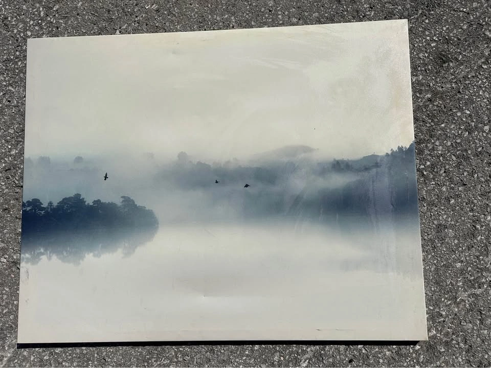 Misty Lake Landscape Canvas Wall Art - photo 3