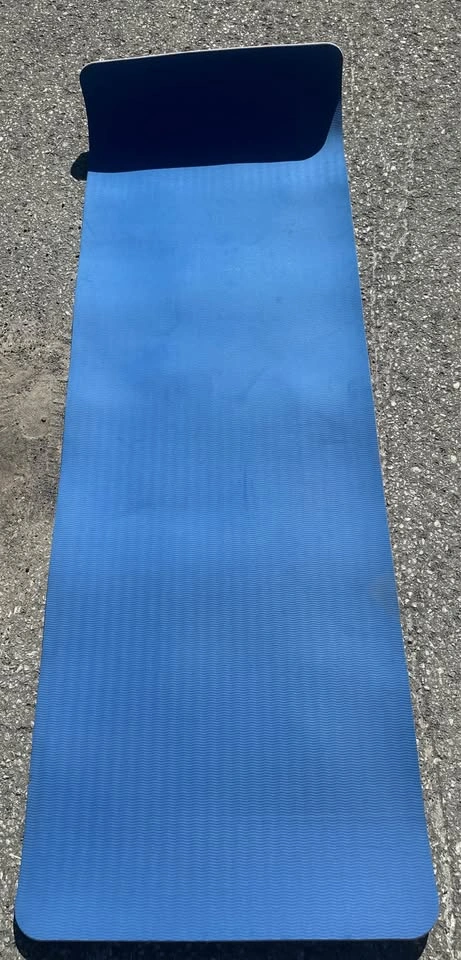 Extra-Thick Reversible Exercise / Yoga Mat – Blue & Pink - photo 2