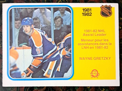 1982-83 O-Pee-Chee Wayne Gretzky NHL Assist Leader Card #240