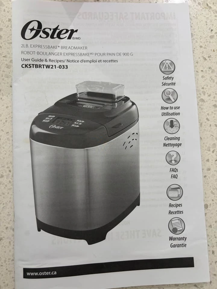 Oster bread maker - photo 3
