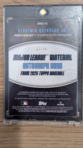 PATCH + STICKER AUTO | Vladimir Guerrero Jr. - Blue Jays Topps - - photo 2