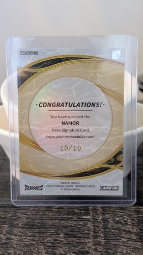 🔥SUPER RARE - 10/10 NAMOR SIGNATURE CARD - 2026 Marvel Rivals - photo 3