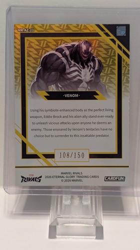 2026 Marvel Rivals Eternal Glory Venom Gold Refractor /150 - photo 2