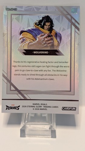 WOLVERINE - 2026 Card Fun Marvel Rivals Eternal Glory MR-AS-33 - photo 2