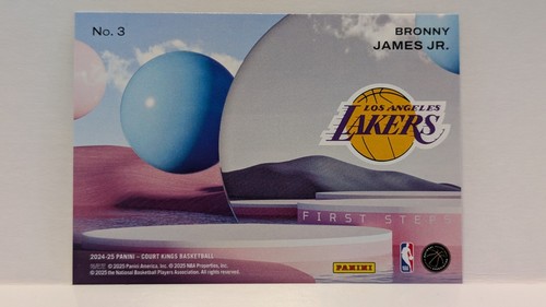 2024-25 Panini Court Kings First Steps RC - Bronny James Jr #3 / - photo 2