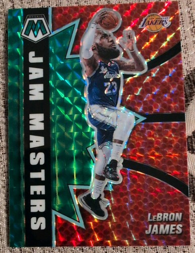 2020-21 LeBron James Jam Masters #10 Green Mosaic Prizm