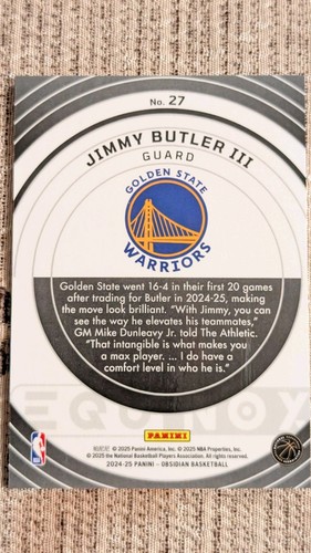 2024-25 Panini Obsidian Jimmy Butler Electric Etch Red SSP - photo 2