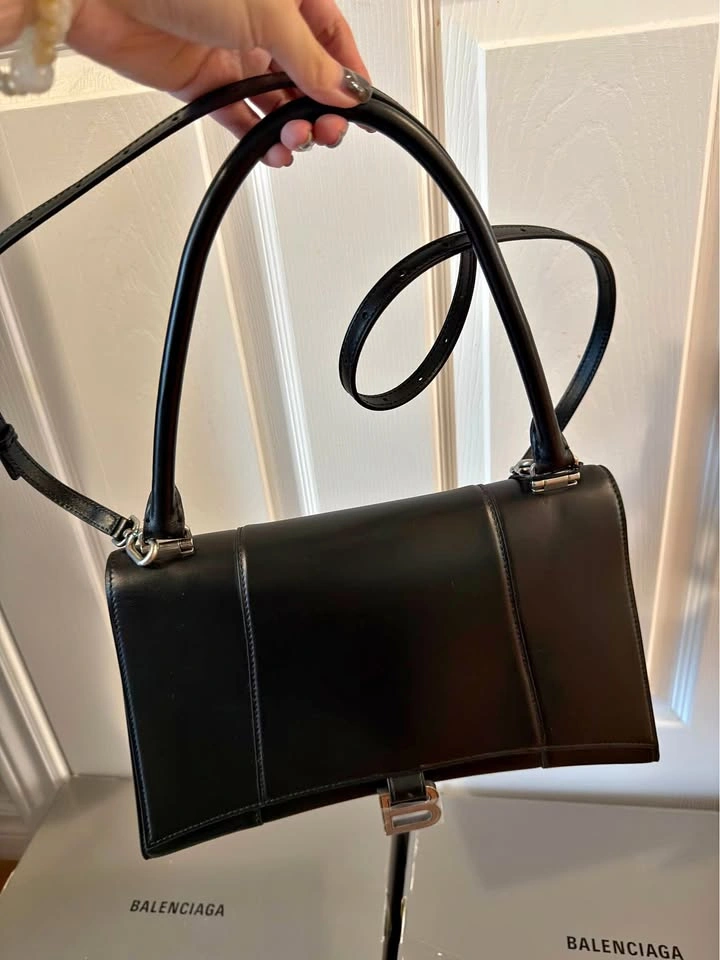 Balenciaga Hourglass Top Handle Hinge Bag size M
