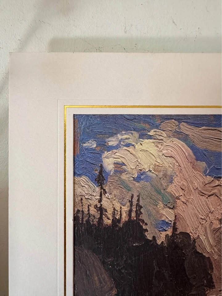 Vintage 1990s Textured Artagraph Print Tom Thomson “Black Spruce - photo 4