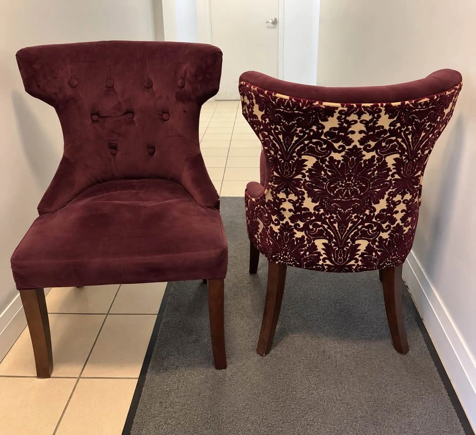 Velvet Accent Chairs – Set of 2 - photo 3