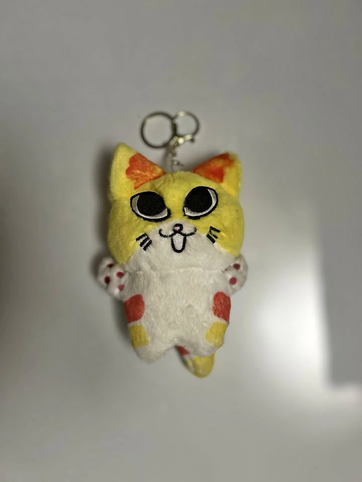 5 Implication Toys Yellow Cat Keychain Plush