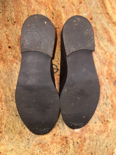 Vintage Giorgio Armani Black Suede Derby Shoes Size 11.5 - photo 5