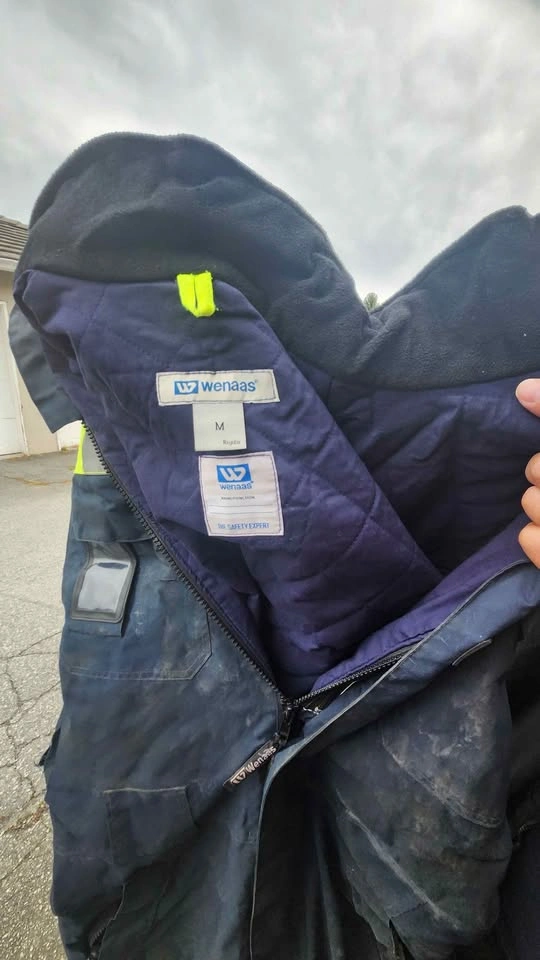 Wenaas Insulated Coveralls Medium Size - photo 3