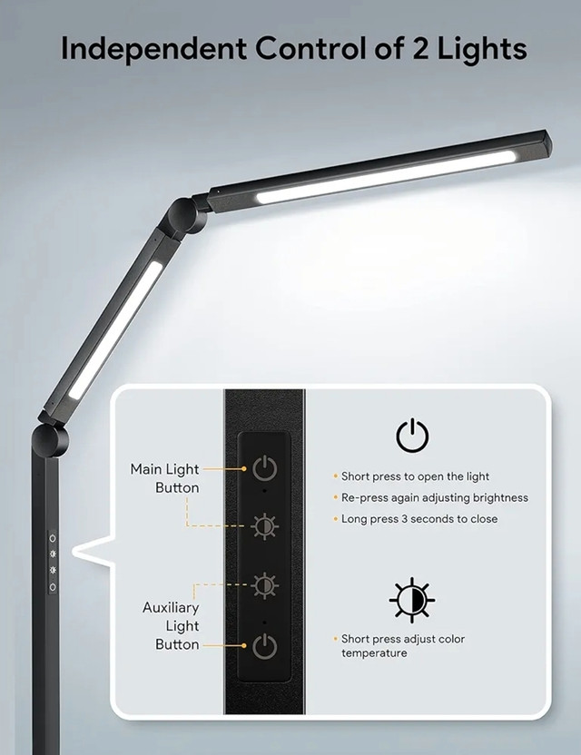 Dual LED Desk Lamp - photo 2