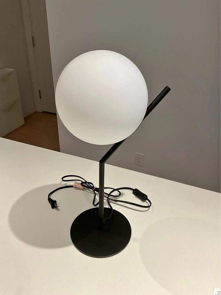 2 Modern Globe Table Lamps