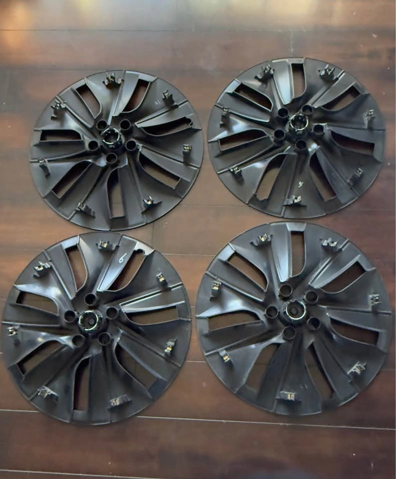 19” Original Tesla Model Y Matte Black Wheel Covers - Set of 4 - photo 3