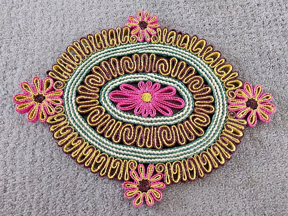 Braided Cord Rope Hot Pad / Trivet / Placemat